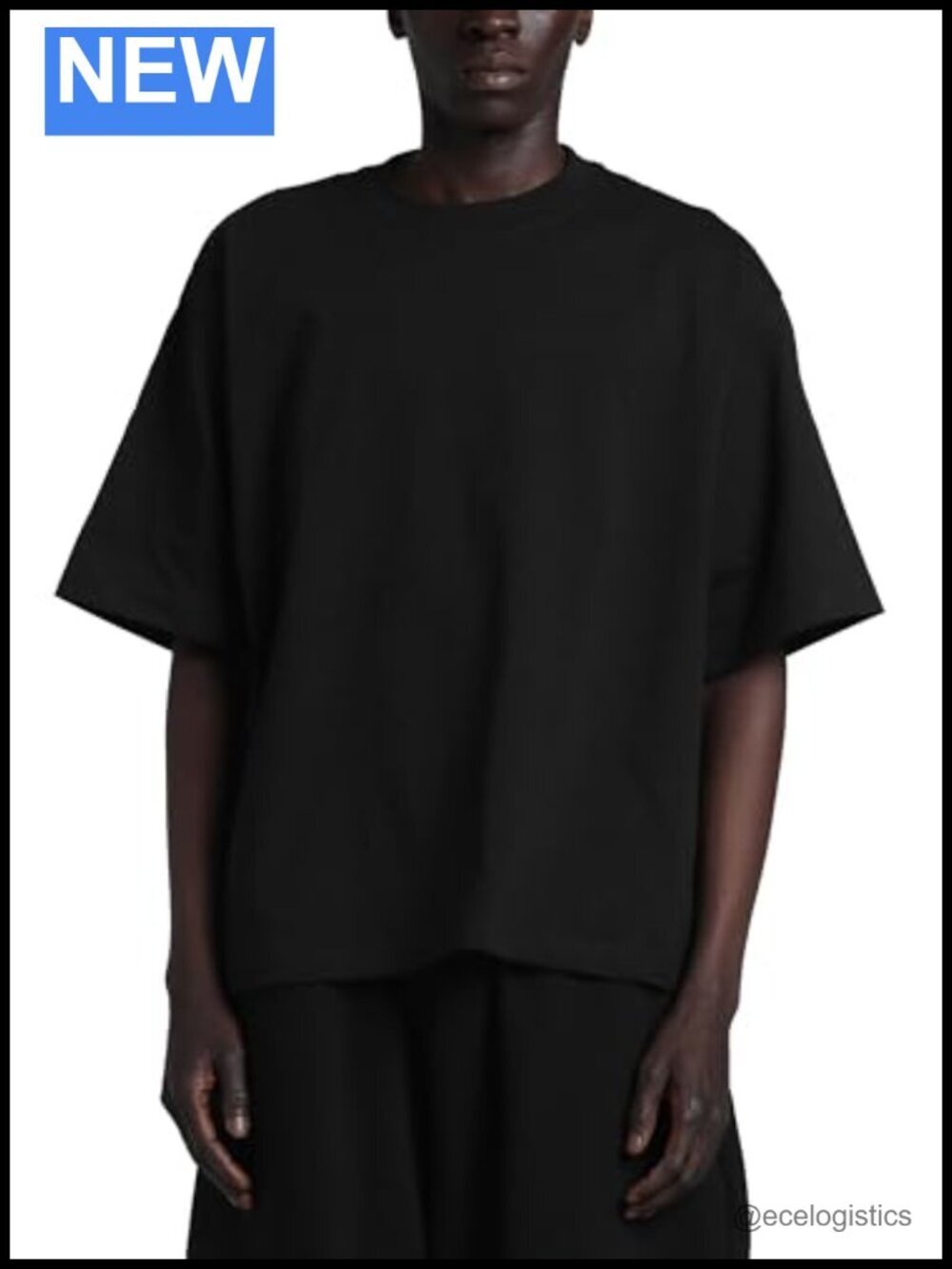 Heavyweight Cropped Tee - Loose Fit Mock Neck
